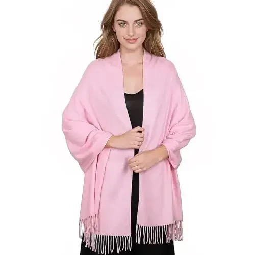 PasModazoneina Shawl Wraps for Women Large Winter Scarf Soft Shawls and Wraps for Evening Dresses Shawl for Wedding - 4