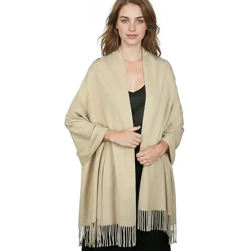 RUI VTRON PasModazoneina Shawl Wraps for Women Large Winter Scarf Soft Shawls and Wraps for Evening Dresses Shawl for Wedding - 5