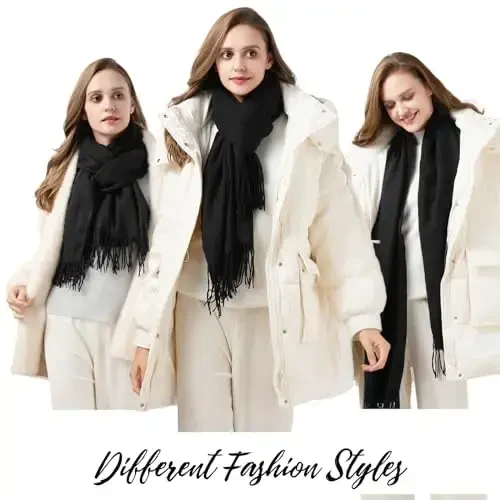 Premillow Scarfs for Women, Winter Scarf, Classic PasModazoneina Shawls and Wraps, CasModazoneere Feel Scarfs for Women, Long Scarves - MODAZONE (1)