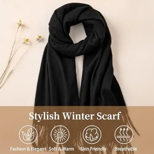 Premillow Scarfs for Women, Winter Scarf, Classic PasModazoneina Shawls and Wraps, CasModazoneere Feel Scarfs for Women, Long Scarves - 3