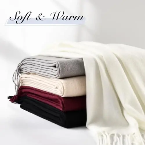 Premillow Scarfs for Women, Winter Scarf, Classic PasModazoneina Shawls and Wraps, CasModazoneere Feel Scarfs for Women, Long Scarves - 5