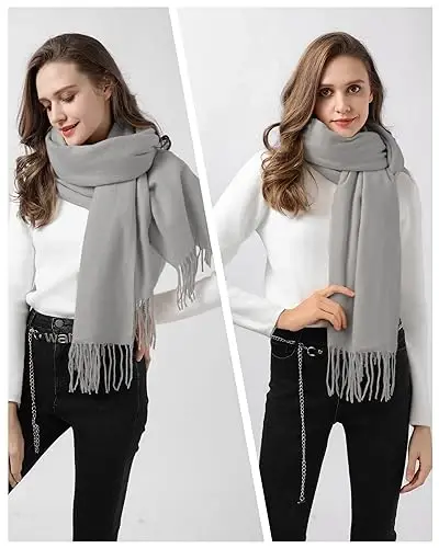 Premillow Scarfs for Women, Winter Scarf, Classic PasModazoneina Shawls and Wraps, CasModazoneere Feel Scarfs for Women, Long Scarves - 6
