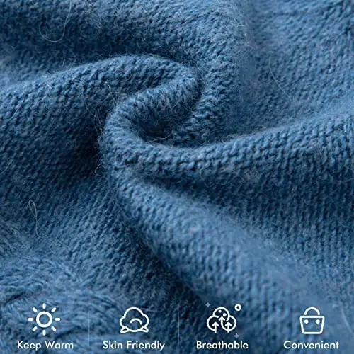 QUEENFUR Knit Slouchy Beanie Hats for Women CasModazoneere Ski Cap Knitted Wool Soft Warm Winter Hat - 4