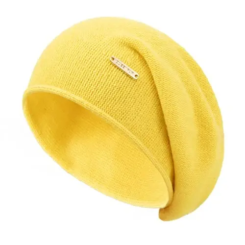 QUEENFUR Knit Slouchy Beanie Hats for Women CasModazoneere Ski Cap Knitted Wool Soft Warm Winter Hat - QUEENFUR