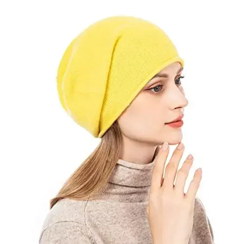 QUEENFUR Knit Slouchy Beanie Hats for Women CasModazoneere Ski Cap Knitted Wool Soft Warm Winter Hat - 3
