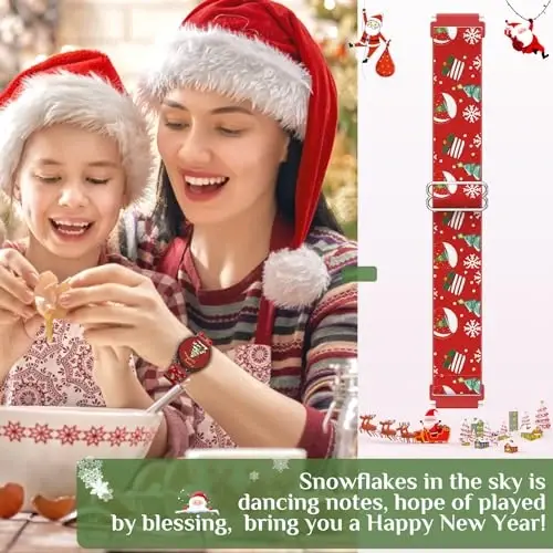 LETOID for Samsung Galaxy Watch Bands for Women, Bling Stretchy Nylon Strap Designed for Samsung Galaxy Watch 8/7/6/5/4/FE, Active 2 – Soft, Breathable, Adjustable, Glitter Elastic Wristband - 4