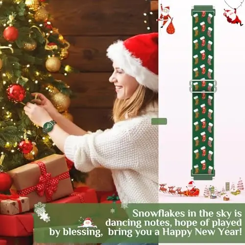 LETOID for Samsung Galaxy Watch Bands for Women, Bling Stretchy Nylon Strap Designed for Samsung Galaxy Watch 8/7/6/5/4/FE, Active 2 – Soft, Breathable, Adjustable, Glitter Elastic Wristband - 3