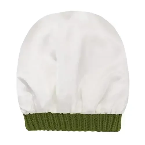 Beanies Women Satin Lined Beanie Winter Hats for Women Silk Lined Slouchy Beanie for Winter Warm Knit Cuffed Beanie Hat - 3