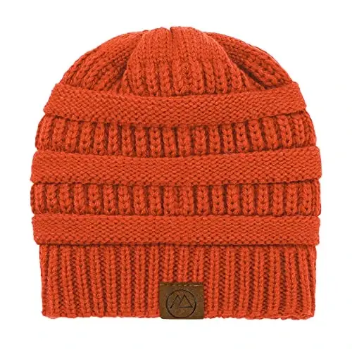 Beanies Women Satin Lined Beanie Winter Hats for Women Silk Lined Slouchy Beanie for Winter Warm Knit Cuffed Beanie Hat - 5