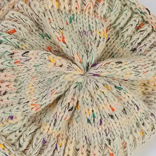 Beanies Women Satin Lined Beanie Winter Hats for Women Silk Lined Slouchy Beanie for Winter Warm Knit Cuffed Beanie Hat - 5