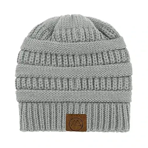 Beanies Women Satin Lined Beanie Winter Hats for Women Silk Lined Slouchy Beanie for Winter Warm Knit Cuffed Beanie Hat - 5