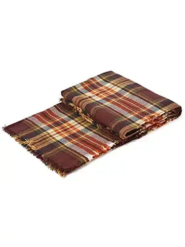 Sweet Gifts for Women - Plaid Blanket Scarf, Trendy Tartan Scarves, Oversized Wrap Shawl - 6