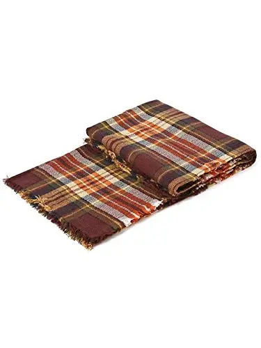 Kadınlar için Tatlı Hediyeler - Ekose Battaniye Atkı, Trend Tartan Eşarplar, Büyük Boy Şal - 6