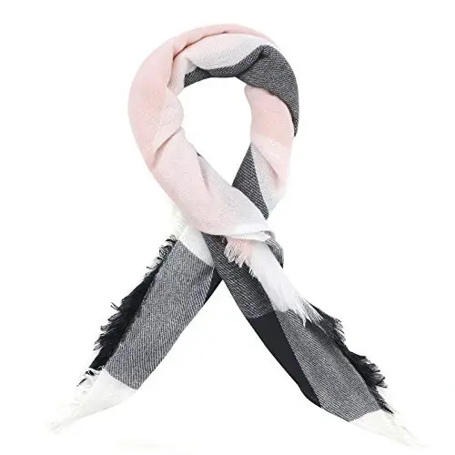 Sweet Gifts for Women - Plaid Blanket Scarf, Trendy Tartan Scarves, Oversized Wrap Shawl - SWEET (1)