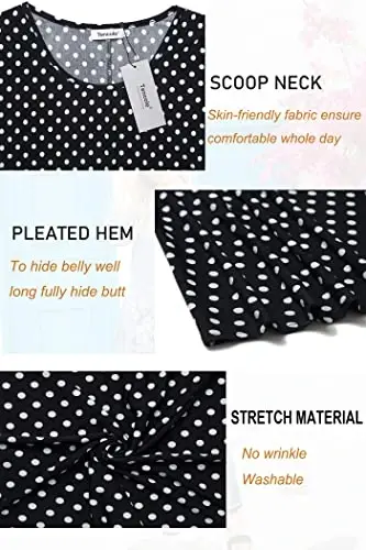 Tencole 3/4 Sleeve Shirts for Women Dressy Tunic Tops Casual Wear with Floral - 4