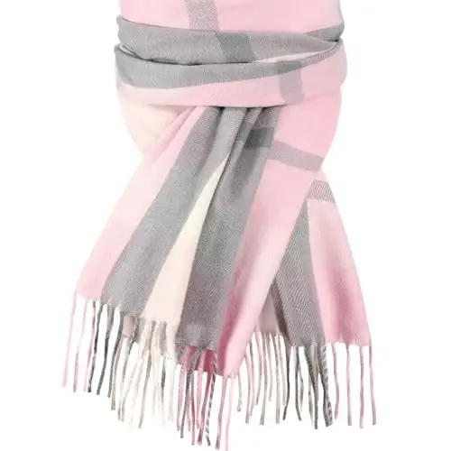 Trifabricy Winter Scarfs for Women, Long Blanket Scarf, CasModazoneere Feel Plaid Scarf, Winter PasModazoneina Shawls and Wraps 