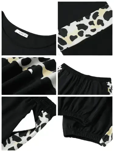 UVN Tracksuit for Women Colorblock Striped Sweatsuit Casual 2 Piece Sweatshirts Sweatpants Jogger Set Outfits - 4