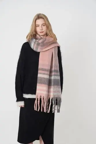 Vintage Scarfs for Women Warm Shawls and Wraps for Evening Dresses Soft Poncho Coat Thick CasModazoneere Wrap Cozy 2025 - 4