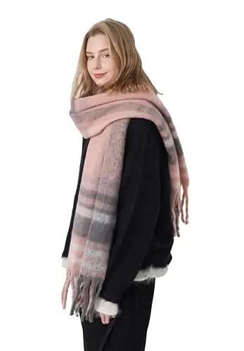 Vintage Scarfs for Women Warm Shawls and Wraps for Evening Dresses Soft Poncho Coat Thick CasModazoneere Wrap Cozy 2025 - 1