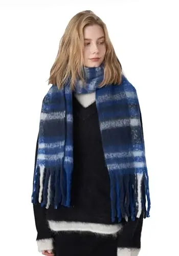 Vintage Scarfs for Women Warm Shawls and Wraps for Evening Dresses Soft Poncho Coat Thick CasModazoneere Wrap Cozy 2025 - Vintage