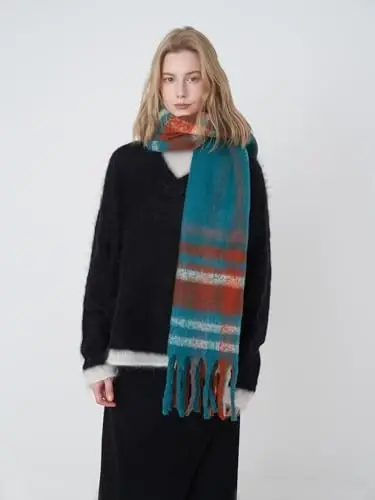 Vintage Scarfs for Women Warm Shawls and Wraps for Evening Dresses Soft Poncho Coat Thick CasModazoneere Wrap Cozy 2025 - 5