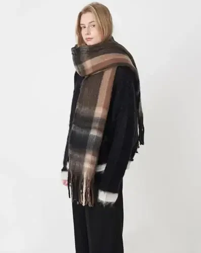 Vintage Scarfs for Women Warm Shawls and Wraps for Evening Dresses Soft Poncho Coat Thick CasModazoneere Wrap Cozy 2025 - 4