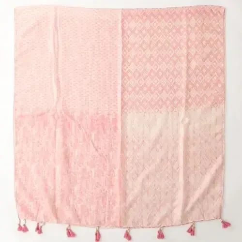 WaJuemy Travel Boho Scarf for Women Casual Lightweight PasModazoneina Scarves Fashion Multicolor Shawl Wraps with Fringed Beads - 5