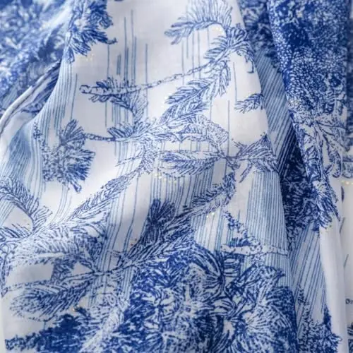 WaJuemy Travel Boho Scarf for Women Casual Lightweight PasModazoneina Scarves Fashion Multicolor Shawl Wraps with Fringed Beads - 5