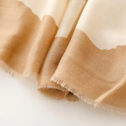 WaJuemy Travel Boho Scarf for Women Casual Lightweight PasModazoneina Scarves Fashion Multicolor Shawl Wraps with Fringed Beads - 6