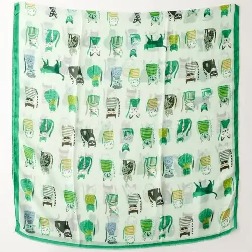 WaJuemy Travel Boho Scarf for Women Casual Lightweight PasModazoneina Scarves Fashion Multicolor Shawl Wraps with Fringed Beads - 8