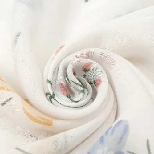 Kadınlar için Yeieeo Boho Eşarp Hafif Çiçek Desenli Eşarp Sonbahar Kış Moda Saçaklı Şal - 3