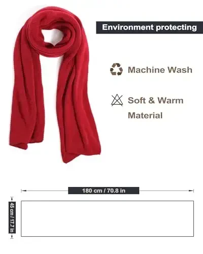 Ymomode Scarf for Women, Chunky Scarf Warm Knit Wraps Large Scarfs for Women Winter Scarves Large Soft Long Scarves Winter - 3