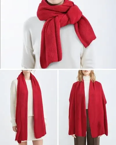 Ymomode Scarf for Women, PasModazoneina Shawl Wraps for Evening Dresses, Large Winter Scarves Women, Scarf for Winter - 7