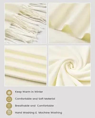 Ymomode Scarfs for Women PasModazoneina Shawls and Wraps for Evening Dress Bridesmaid Wedding Bridal Winter Warm Long Large Scarves - 4