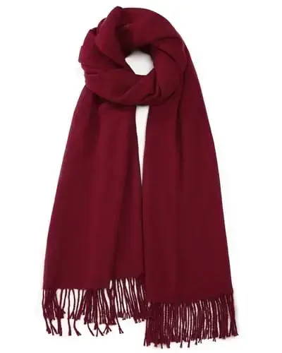 Ymomode Scarfs for Women PasModazoneina Shawls and Wraps for Evening Dress Bridesmaid Wedding Bridal Winter Warm Long Large Scarves - 1