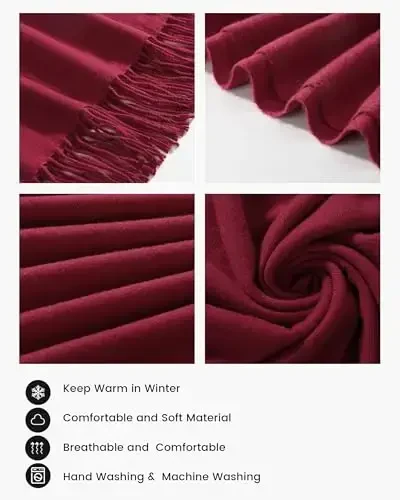 Ymomode Scarfs for Women PasModazoneina Shawls and Wraps for Evening Dress Bridesmaid Wedding Bridal Winter Warm Long Large Scarves - 3