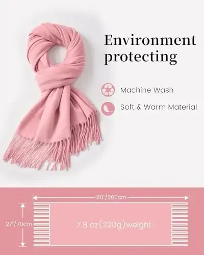 Ymomode Scarfs for Women PasModazoneina Shawls and Wraps for Evening Dress Bridesmaid Wedding Bridal Winter Warm Long Large Scarves - 2