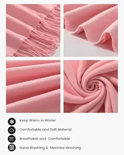 Ymomode Scarfs for Women PasModazoneina Shawls and Wraps for Evening Dress Bridesmaid Wedding Bridal Winter Warm Long Large Scarves - 3