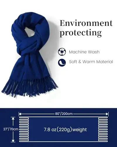Ymomode Scarfs for Women PasModazoneina Shawls and Wraps for Evening Dress Bridesmaid Wedding Bridal Winter Warm Long Large Scarves - 2