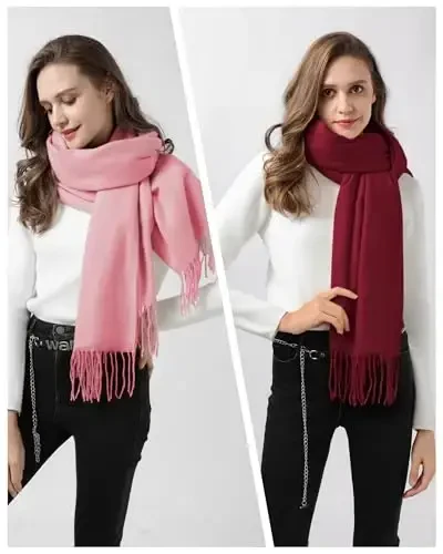 Ymomode Scarfs for Women PasModazoneina Shawls and Wraps for Evening Dress Bridesmaid Wedding Bridal Winter Warm Long Large Scarves - 5