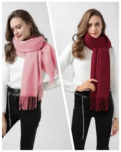 Ymomode Scarfs for Women PasModazoneina Shawls and Wraps for Evening Dress Bridesmaid Wedding Bridal Winter Warm Long Large Scarves - 5