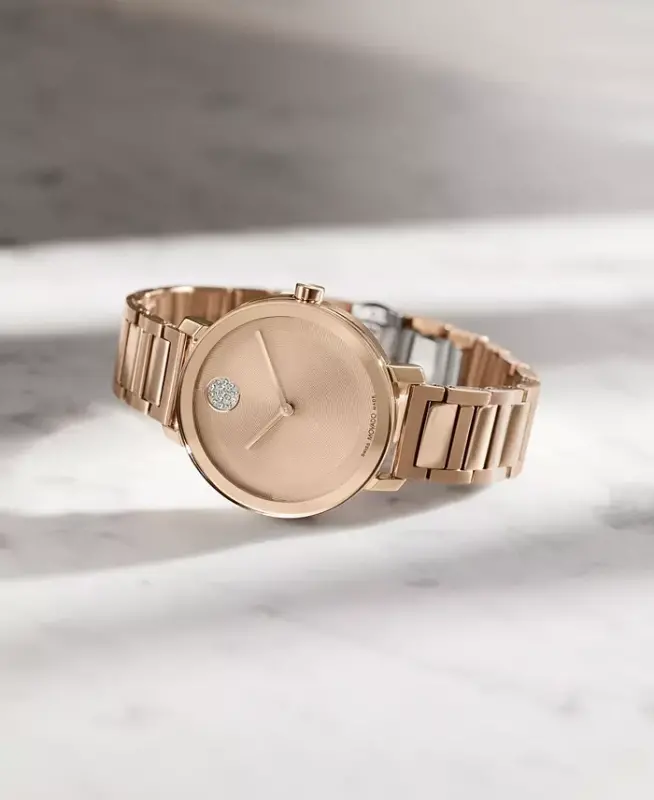 Women's Bold Evolution 2.0 Swiss Quartz Ionic Plated Carnation Gold-Tone Steel Watch 34mm - Rose Gold-Tone - 4