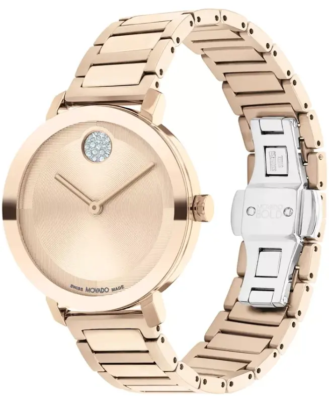 Women's Bold Evolution 2.0 Swiss Quartz Ionic Plated Carnation Gold-Tone Steel Watch 34mm - 2