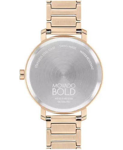 Women's Bold Evolution 2.0 Swiss Quartz Ionic Plated Carnation Gold-Tone Steel Watch 34mm - 3