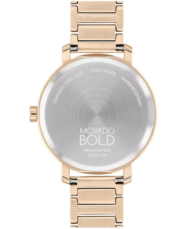 Women's Bold Evolution 2.0 Swiss Quartz Ionic Plated Carnation Gold-Tone Steel Watch 34mm - 3