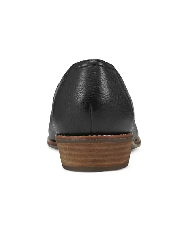 Kadınların Edna Düz Slip-On Terlik-Siyah Deri - 3