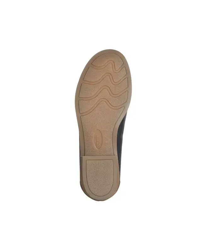 Kadınların Edna Düz Slip-On Terlik-Siyah Deri - 6