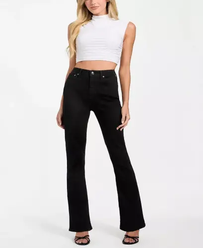 Women's Eco Sexy Flared-Leg Jeans - CARRIE BLACK - GUESS (1)
