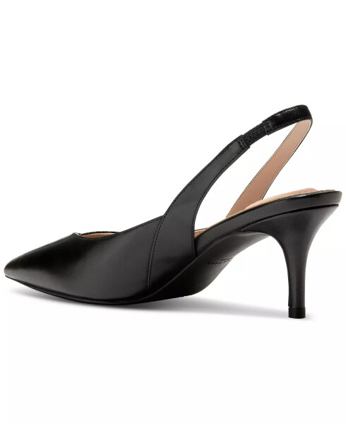 Kadınların Gideceği Slingback Topuklu Ayakkabı Siyah Kertenkele - 3