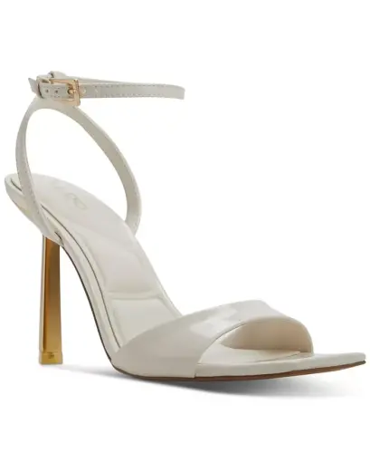 Women's Illustrious Two-Piece Dress Sandals - Shiny White 